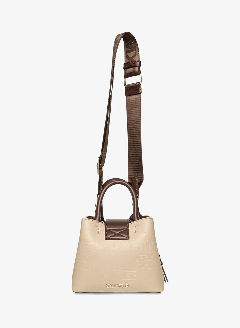 STEVE MADDEN Pebble & Smooth PU Small Satchel
